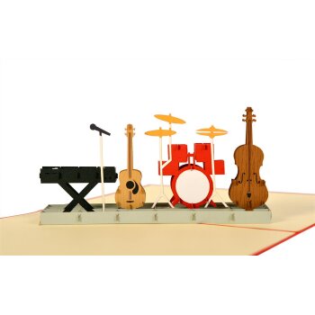 Diese Klappkarten "Bandauftritt"