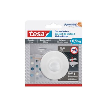 tesa Powerstrips Deckenhaken, für Tapete & Putz,...