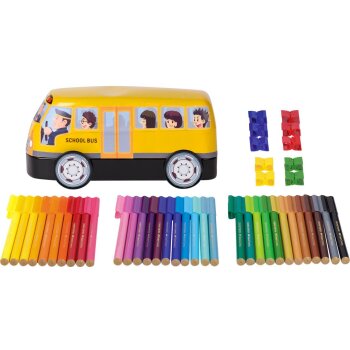 FABER-CASTELL Fasermaler CONNECTOR PEN, 33er Schulbus-Set