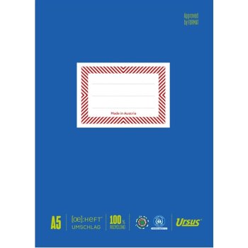 URSUS [OE] Heftumschlag aus Papier DIN A5 blau