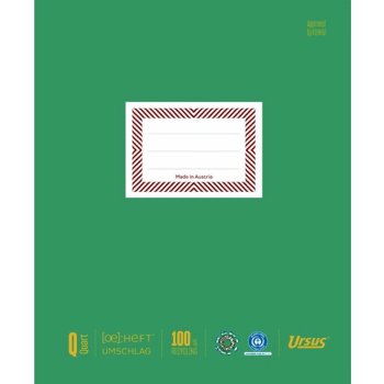 URSUS [OE] Heftumschlag aus Papier QUART grün