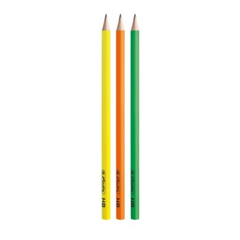 herlitz Bleistift Set Neon Art HB dreikant 3er Set