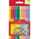 FABER-CASTELL Fasermaler GRIP Neon + Pastell, 10er Etui