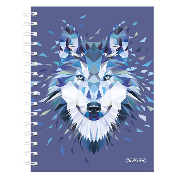 herlitz Boutiquebuch Wild Animals Wolf kariert