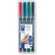 STAEDTLER Lumocolor 313 permanentné univerzálne popisovače 0,4 mm - 4 ks v boxe
