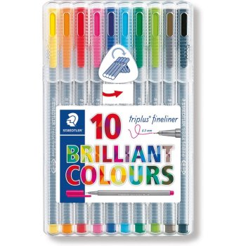 STAEDTLER 334 triplus fineliner - Brilliant Colours - 10...