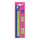 STAEDTLER Bleistift-Set WOPEX neon, Härtegrad: HB, neon-grün