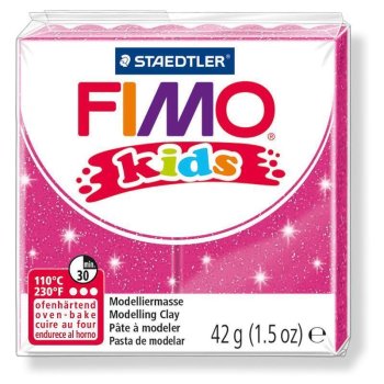 FIMO kids Modelliermasse, ofenhärtend, glitter-pink,...