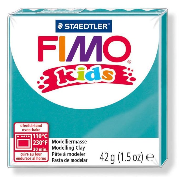 FIMO kids Modelliermasse, ofenhärtend, türkis, 42 g