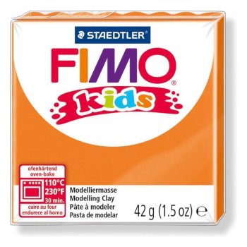 FIMO kids Modelliermasse, ofenhärtend, orange, 42 g
