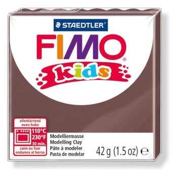 FIMO kids Modelliermasse, ofenhärtend, braun, 42 g