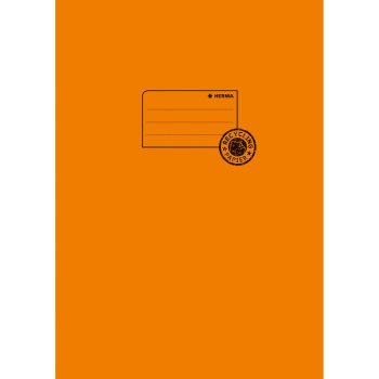 HERMA Heftschoner Recycling, DIN A5, aus Papier, orange