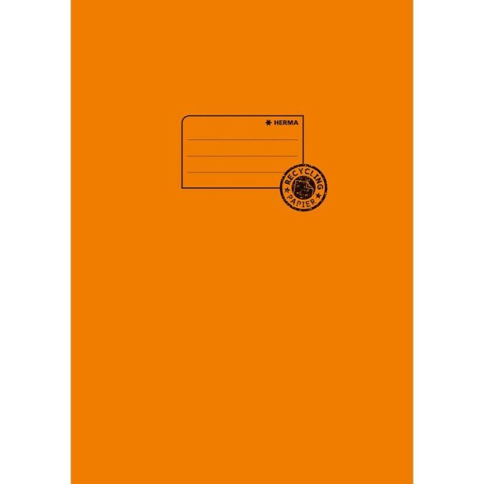 HERMA Heftschoner Recycling, DIN A4, aus Papier, orange