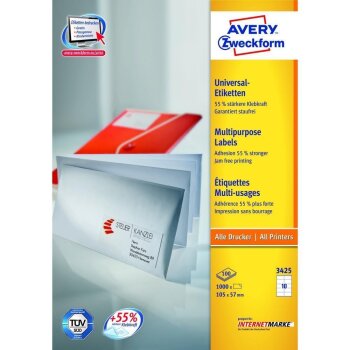 AVERY Zweckform univerzálne etikety, 105 x 57 mm -...
