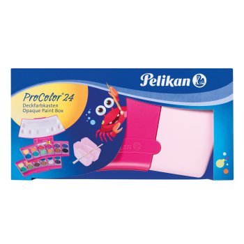Pelikan Deckfarbkasten ProColor 735, 24 Farben, pink
