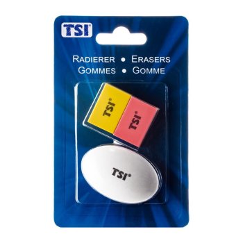 TSI Radiergummi Set für Bleistifte und Farbstifte
