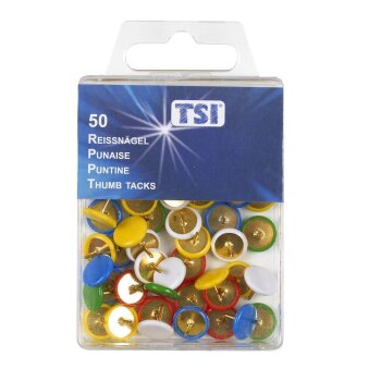 TSI Reissnägel kunststoffüberzogen bunt 50...