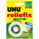 UHU Klebefilm rollafix invisible, inkl. Handabroller 19mm x 25m