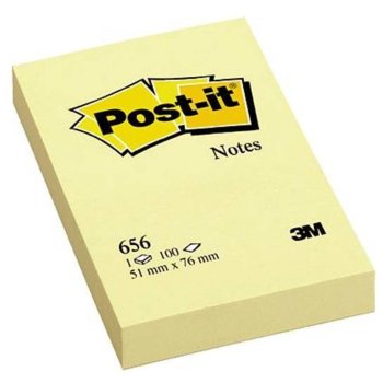 Post-it Haftnotizen, 51 x 76 mm, gelb