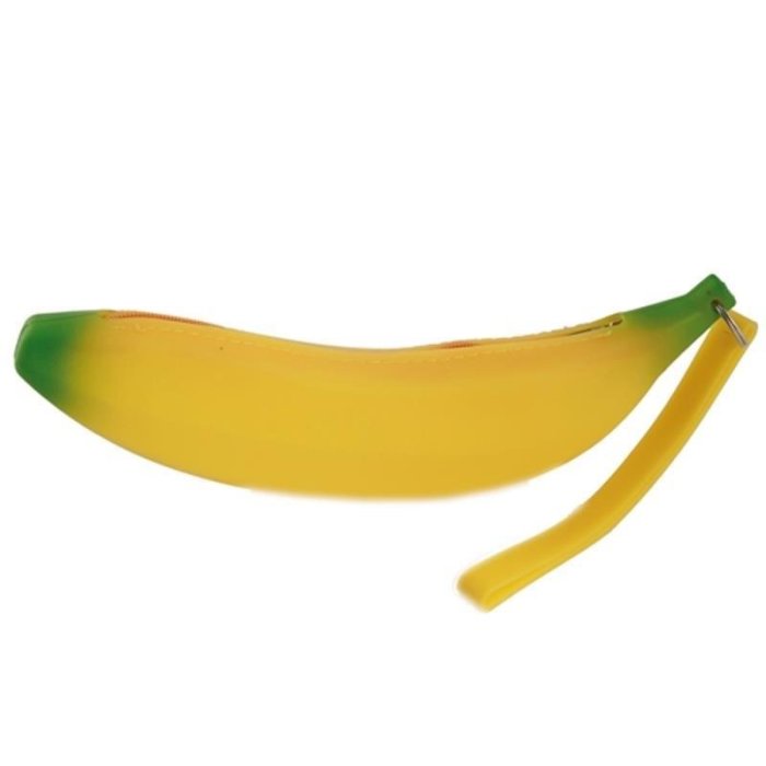 Schlamperrolle mit 1 Zip Verschluss im Bananen Style