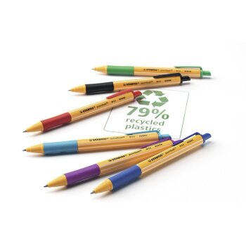 Druck-Kugelschreiber - STABILO pointball - Einzelstift - blau