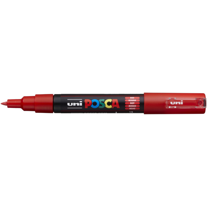 POSCA Acryl Marker PC-1MC Feine Spitze 0,7 - 1,0mm, rot