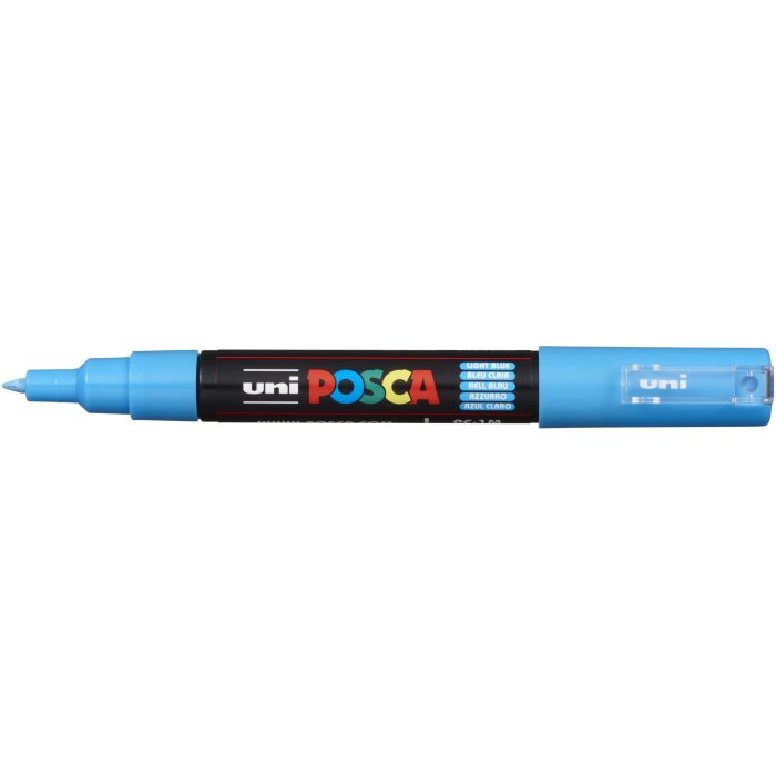 POSCA Acryl Marker PC-1MC Feine Spitze 0,7 - 1,0mm, hellblau