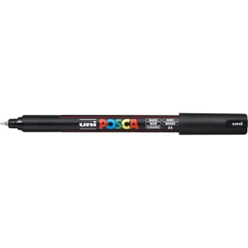 POSCA Acryl Marker PC-1MR Extra Feine Spitze 0,7mm, schwarz