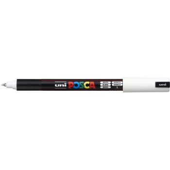 POSCA Acryl Marker PC-1MR Extra Feine Spitze 0,7mm, weiss