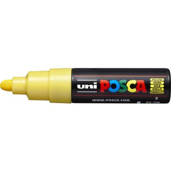 POSCA Acryl Marker PC-7M Breite Spitze 4,5 - 5,5mm, gelb