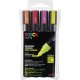 POSCA Acryl Marker PC-5M Mittelfeine Spitze 1,8 - 2,5mm, 4er Set Neon