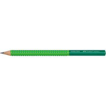 FABER-CASTELL Bleistift Jumbo GRIP TWO TONE, grün