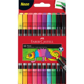 FABER-CASTELL obojstranné fixky - 10 rôznych...