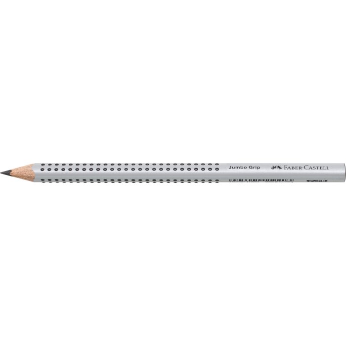 FABER-CASTELL Bleistift Jumbo GRIP, HB, silber