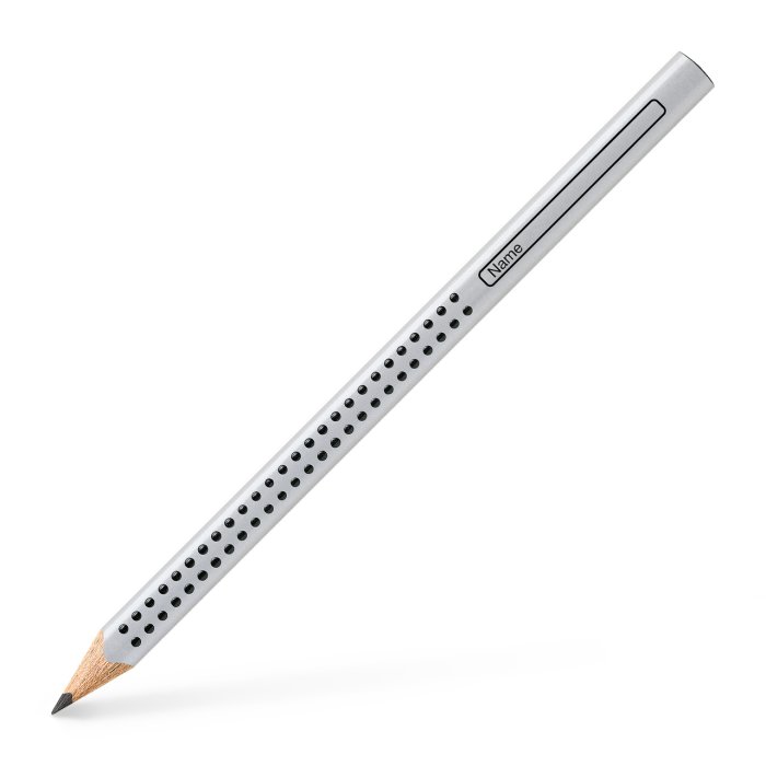 FABER-CASTELL Bleistift Jumbo GRIP, HB, silber