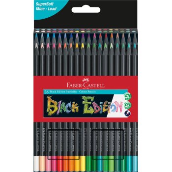 FABER-CASTELL trojhranné farbičky Black Edition -...