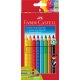 FABER-CASTELL trojhrann&eacute; farbičky Jumbo GRIP - v promokrabičke