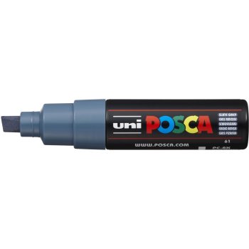 POSCA Acryl Marker PC-8K Breite Spitze 8mm, schiefergrau
