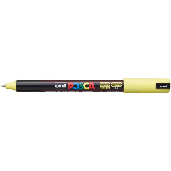POSCA Acryl Marker PC-1MR Extra Feine Spitze 0,7mm, lichtgelb