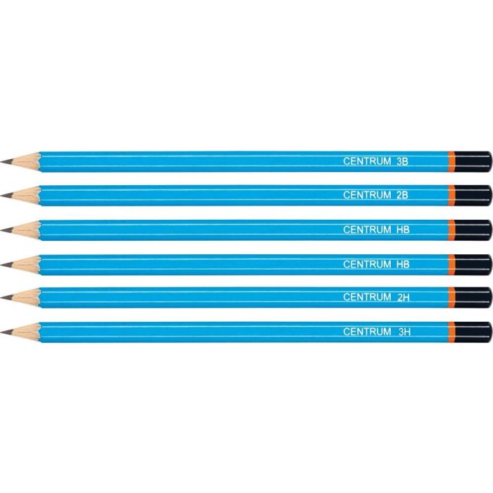 CENTRUM Bleistift Set 6-teilig 2H/3H/HB/2B/3B
