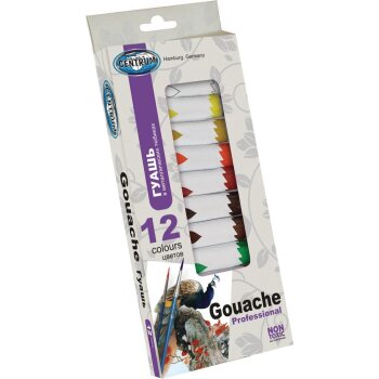 CENTRUM Gouache farby - 12 kusová sada