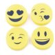 Smiley Radiergummi 4er Set