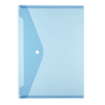 herlitz Dokumententasche, DIN A4, PP, transparent blau