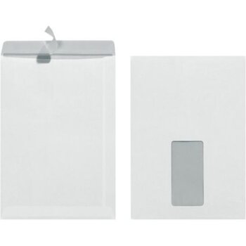 herlitz Versandtasche C5 mit Fenster, weiss 25er
