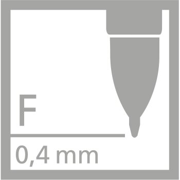 Nachfüllpatrone - STABILO PALETTE Refill - Strichbreite F (0,4 mm) - Einzelpatrone -schwarz
