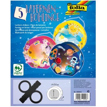 folia Laternen-Zuschnitt, aus Fotokarton, schwarz