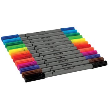 DONAU Duo fixky - 12ks