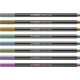 Premium Metallic-Filzstift - STABILO Pen 68 metallic - 8er Metalletui - mit 8 verschiedenen Metallic-Farben
