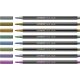 Premium Metallic-Filzstift - STABILO Pen 68 metallic - 8er Metalletui - mit 8 verschiedenen Metallic-Farben