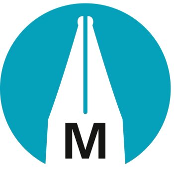 Schulfüller mit Standard-Feder M - STABILO EASYbuddy in schwarz/himmelblau - Schreibfarbe blau (löschbar) - Einzelstift - inklusive Patrone